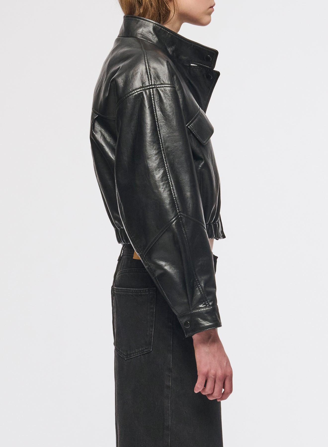 Elodie Recycled Leather Jacket