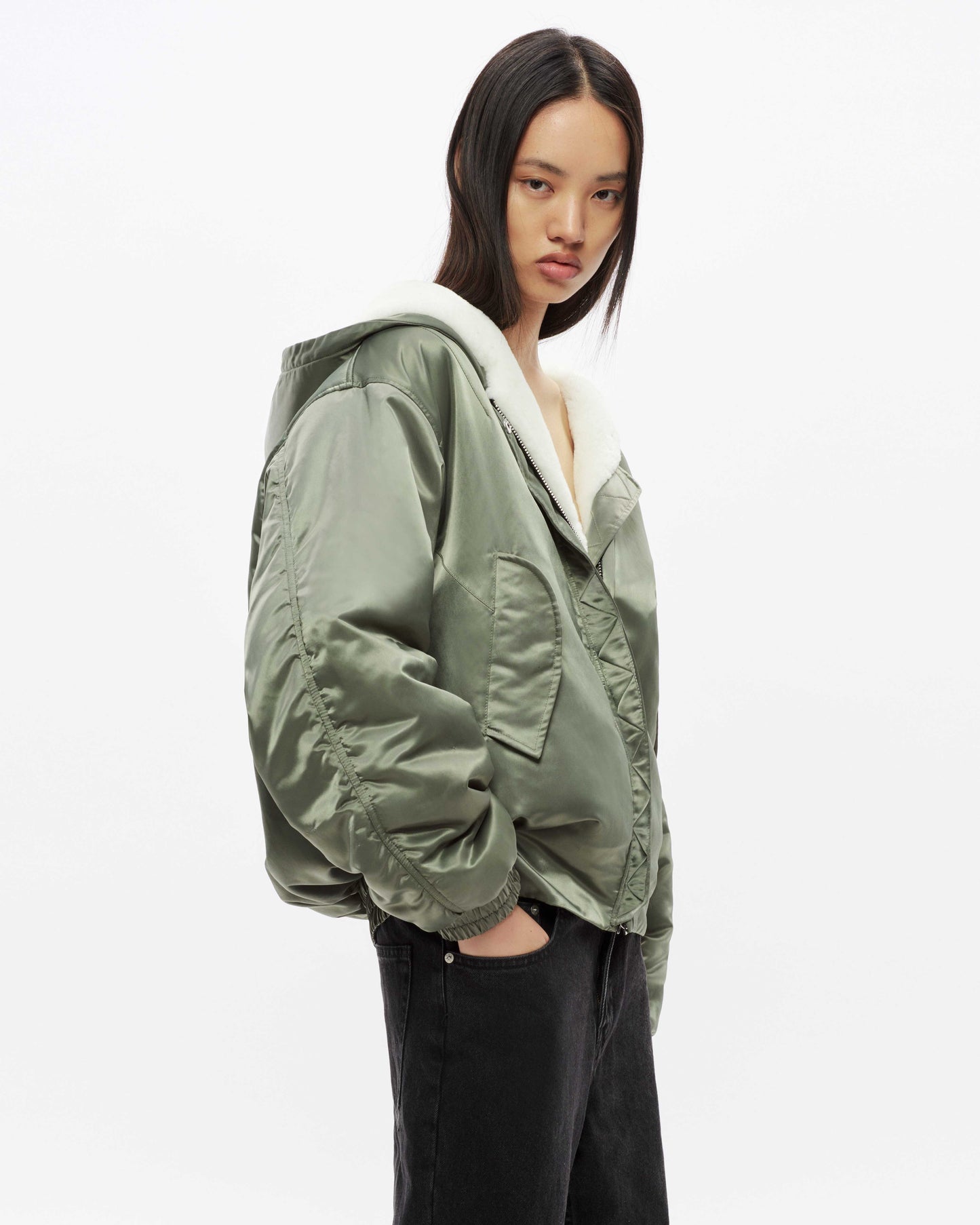 Nila Shearling Bomber
