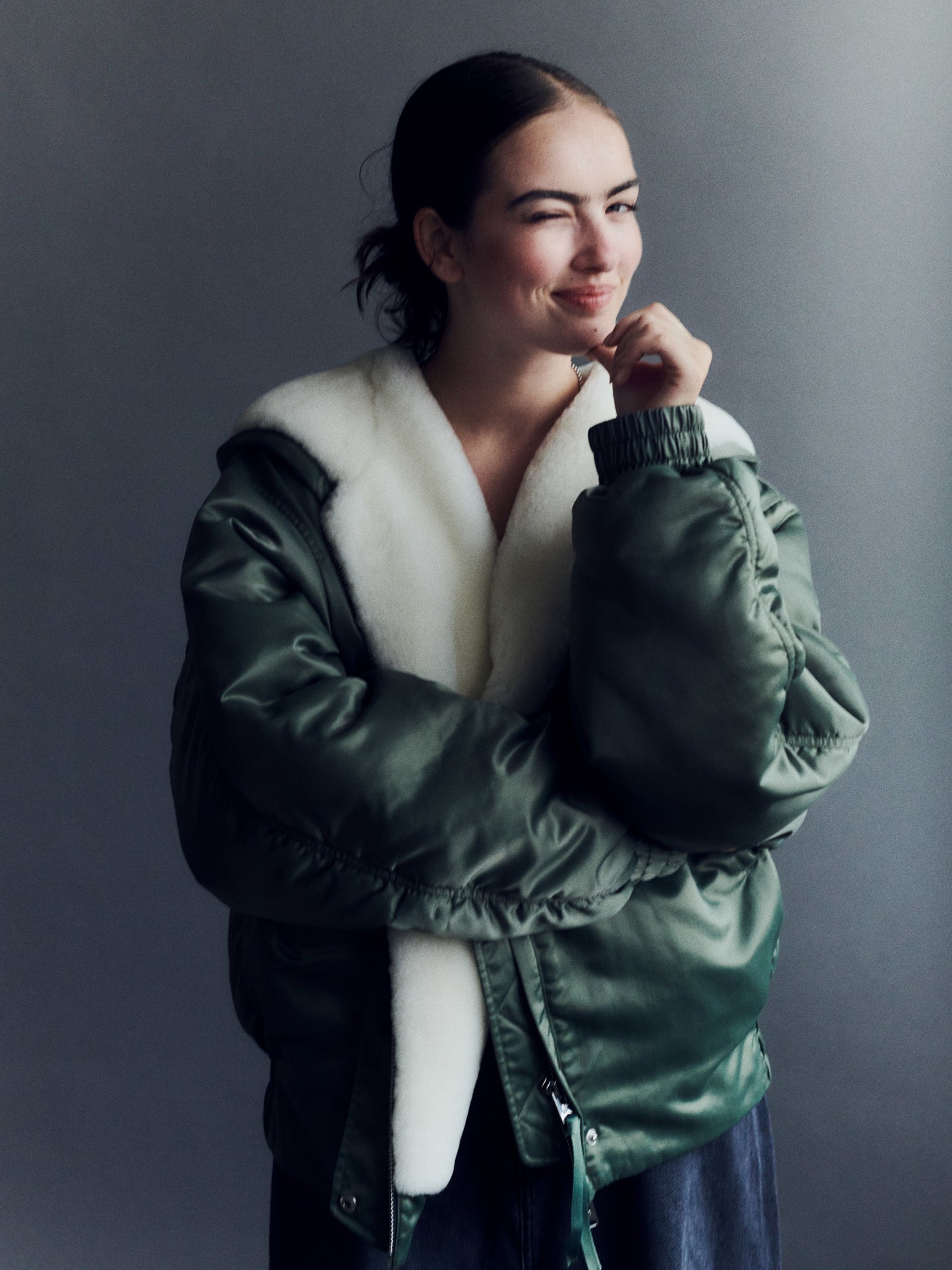 Nila Shearling Bomber