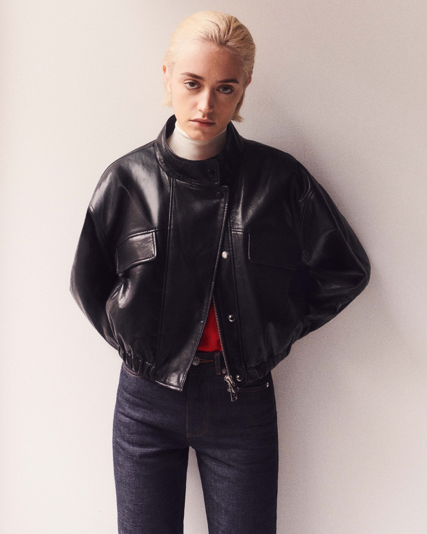 Elodie Recycled Leather Jacket