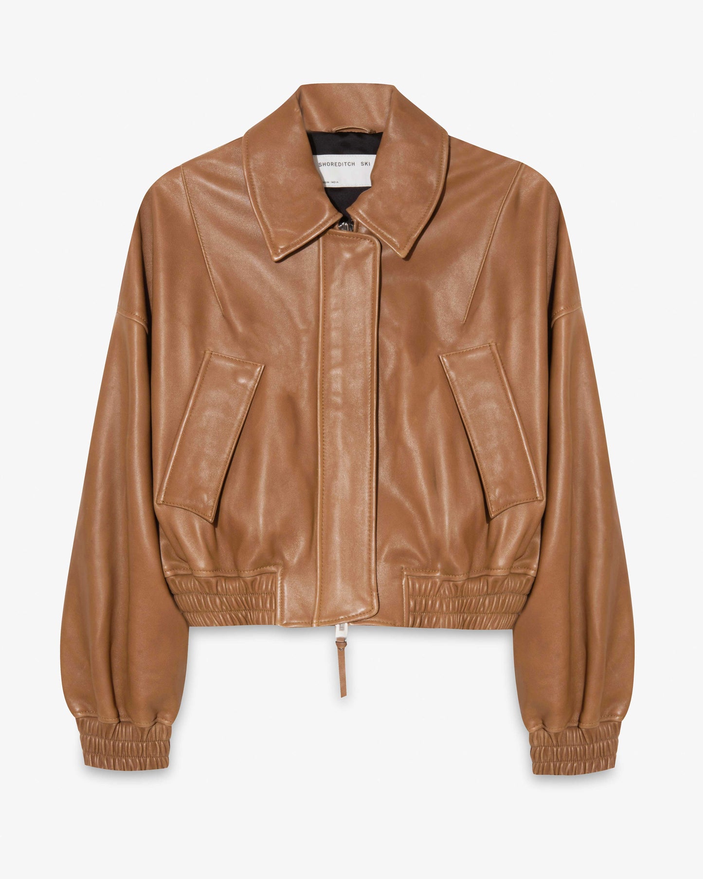 Elle Leather Bomber