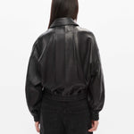 Elle Leather Bomber