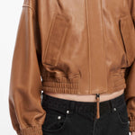 Elle Leather Bomber