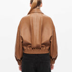 Elle Leather Bomber