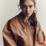 Elle Leather Bomber